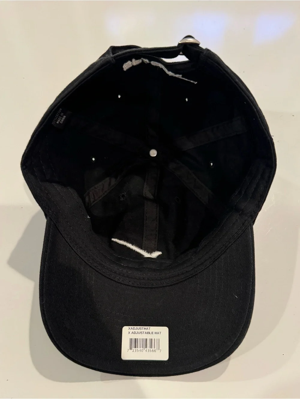 Space X Adjustable Cap Black / White Embroidered New
